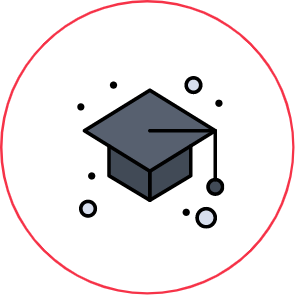 An illustration of a graduation hat